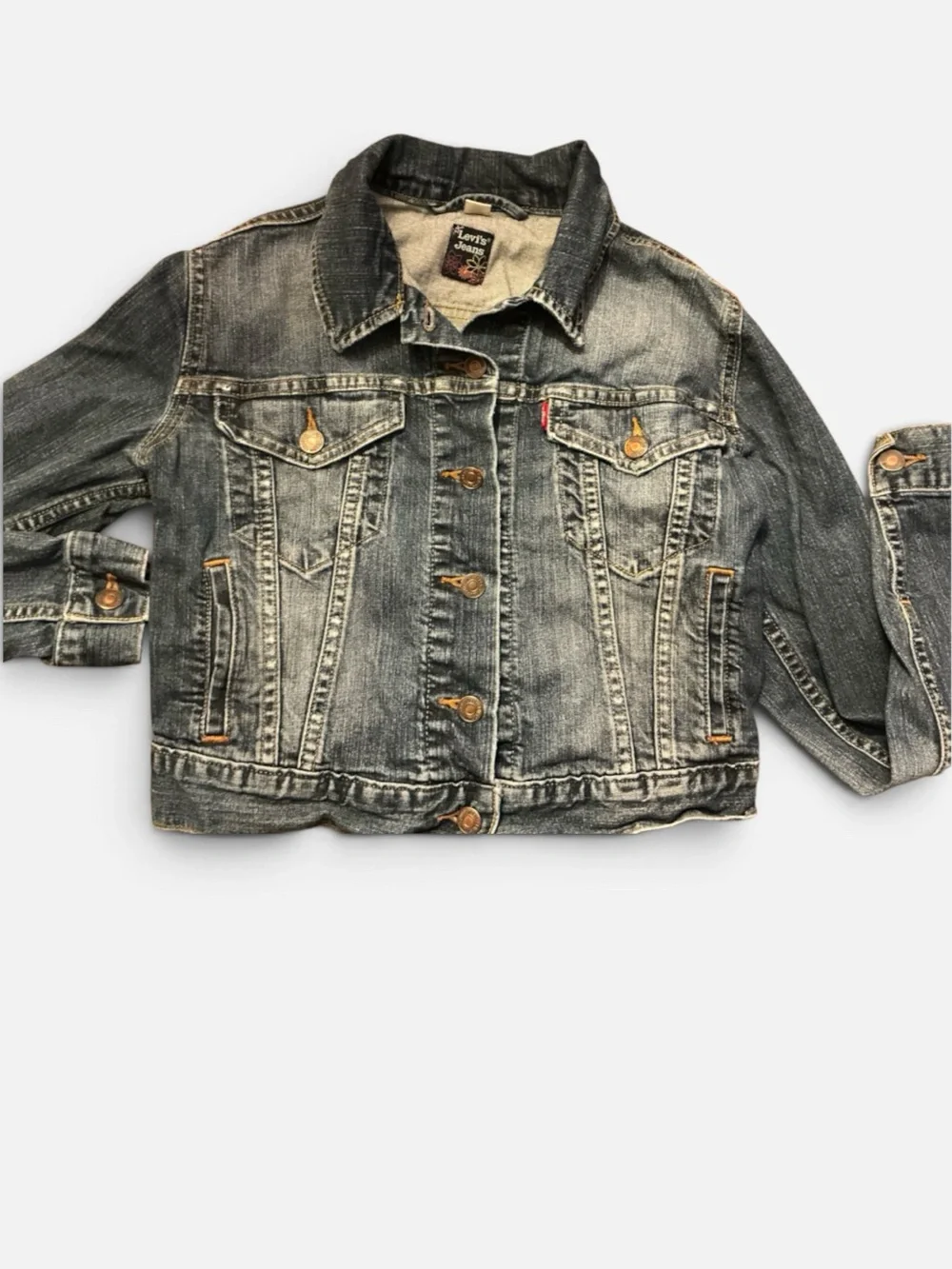 Levi's Distressed Blue Denim Youth Jacket